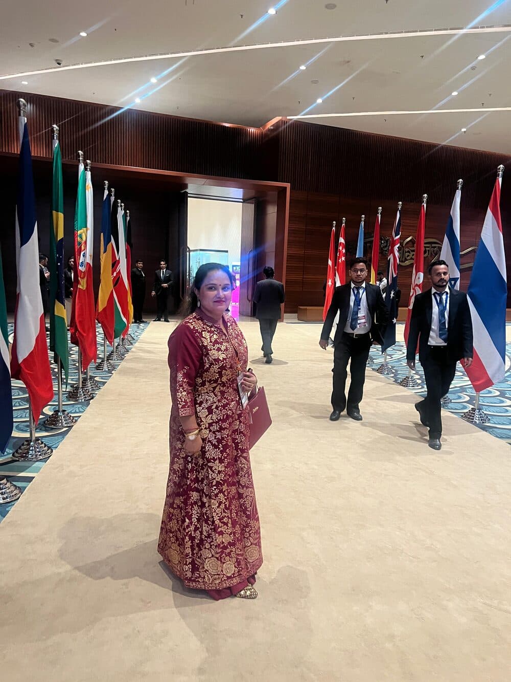 Mamta Pandey at Bharat Mandapam, New Delhi, during the National Leaders Summit & Awards 2026